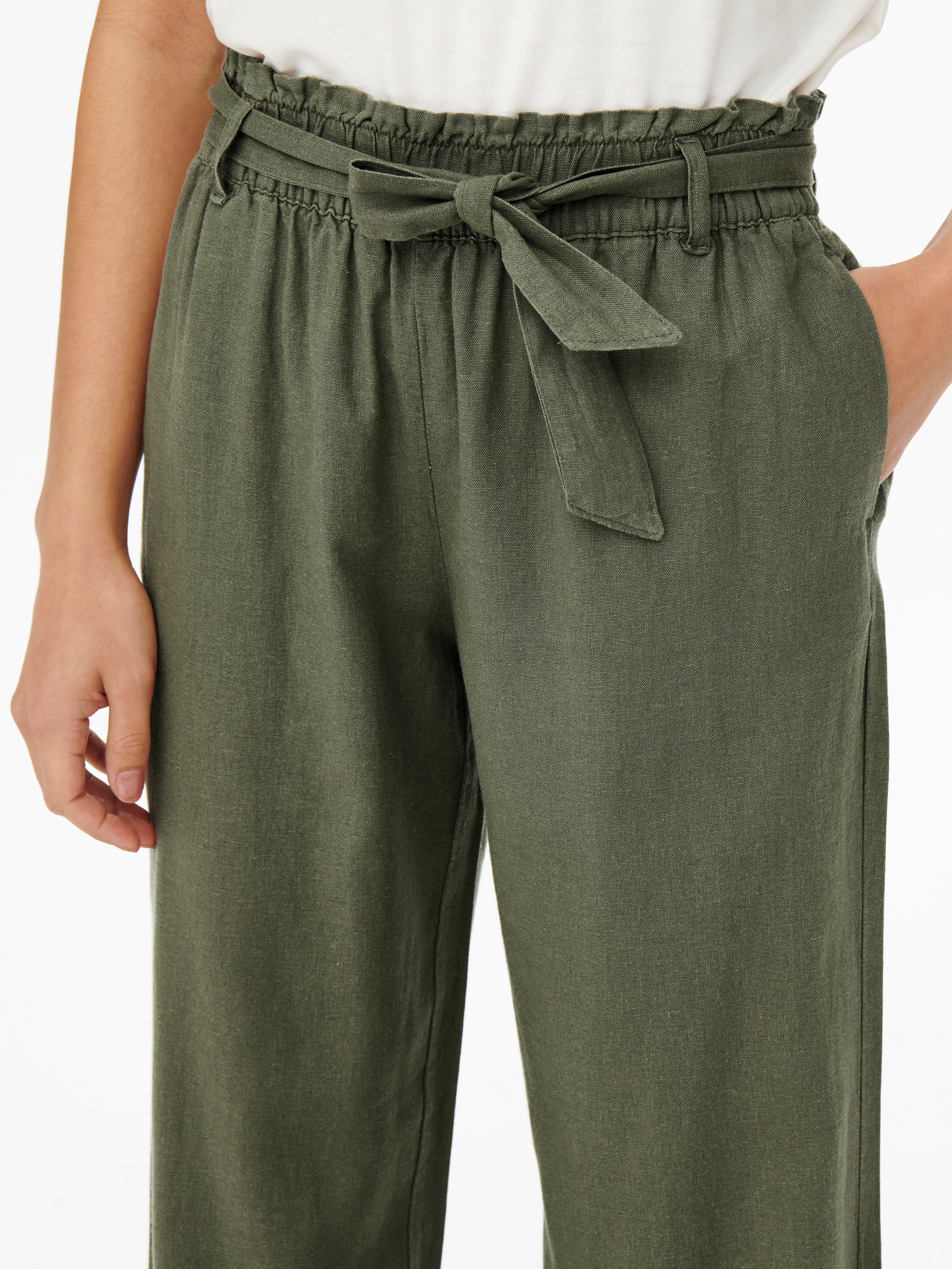 JDYSAY Mittlere Taille Locker geschnitten Hose Kalamata
