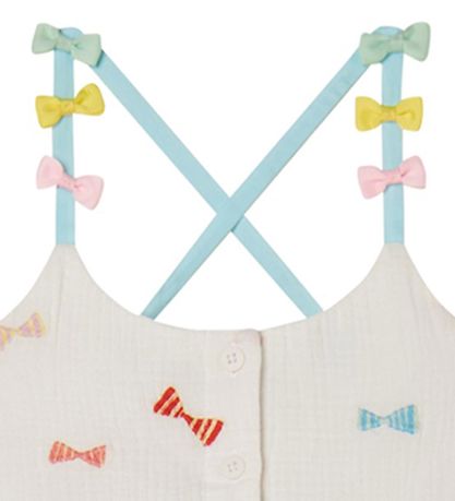 Stella McCartney Kids Kleid - Weiß m. Schleifen