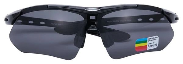 Lunettes de soleil de sport polarisées UV400 Protection Outdoor - noir