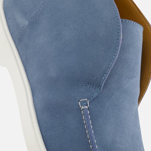 Vertice Instappers blauw Suede