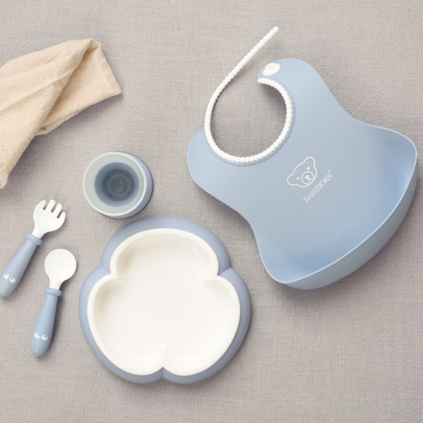 BabyBjörn Eetset Pastelblauw