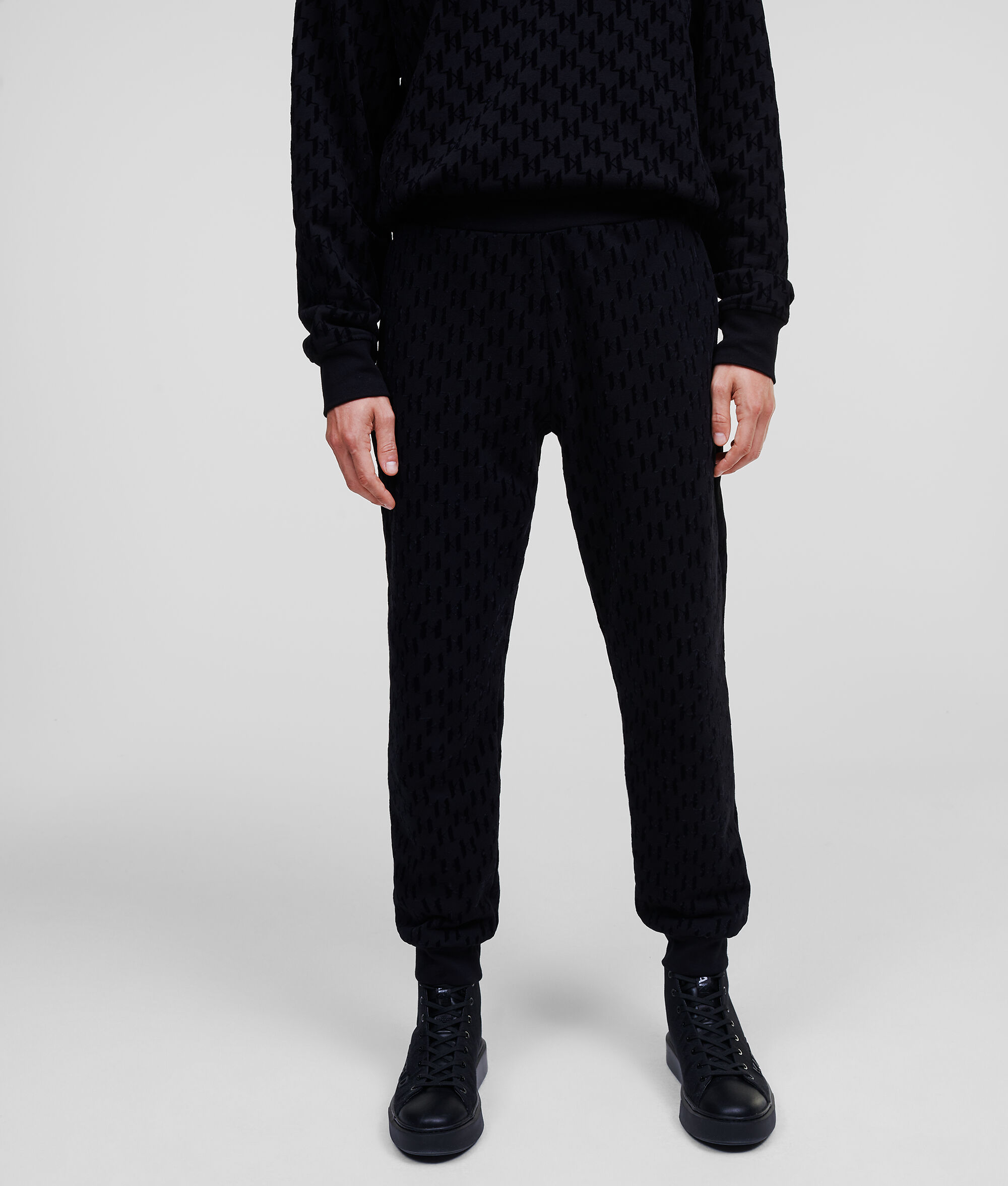 PANTALON DE SURVÊTEMENT À MONOGRAMME KARL IMPRIMÉ FLOQUÉ