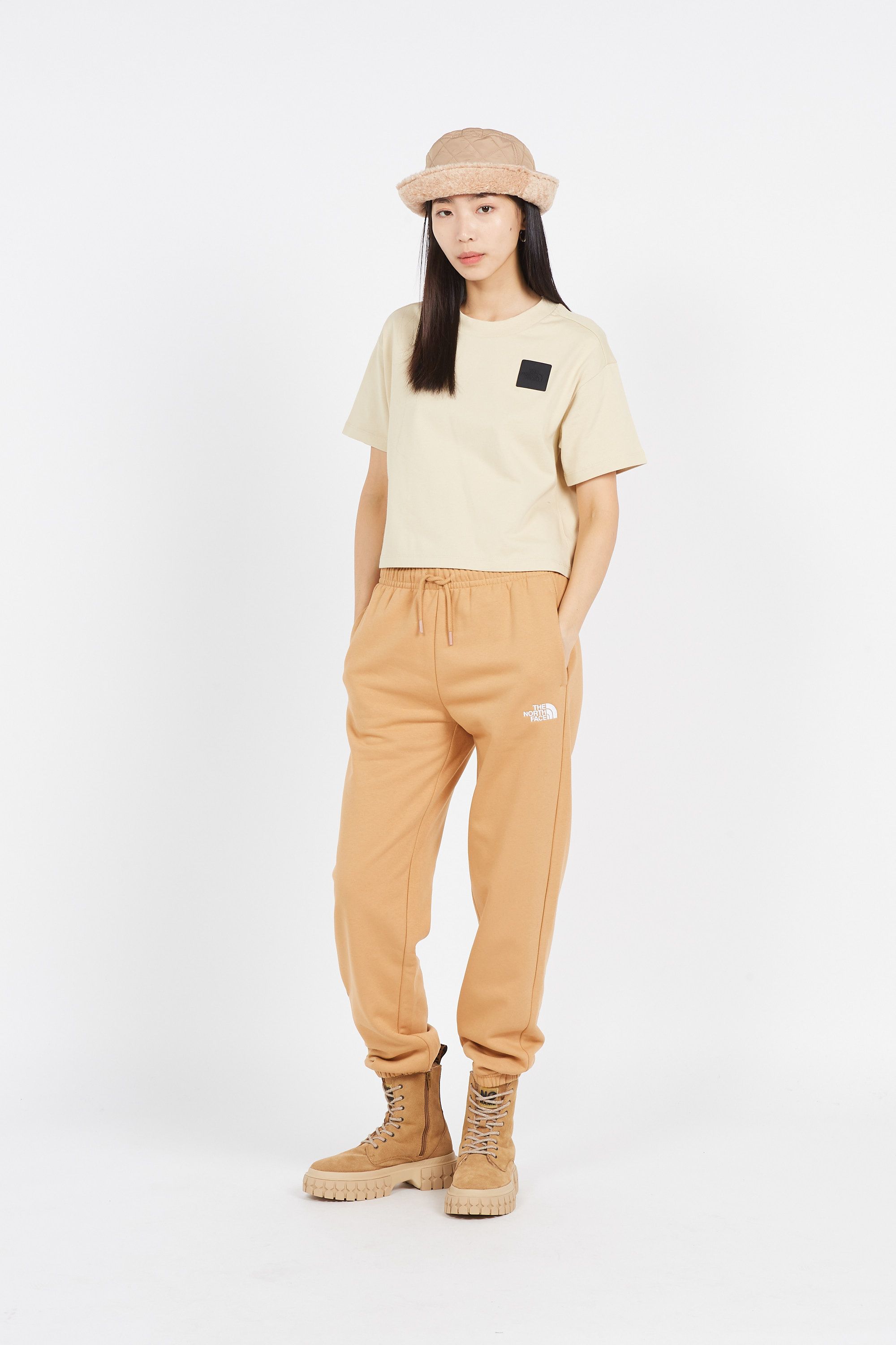 THE NORTH FACE T-shirt  W NSE PATCH TEE Beige