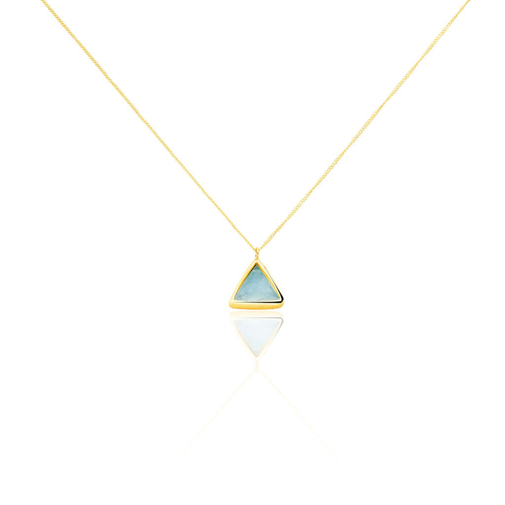 Collier Juliete Or Jaune Aigue Marine