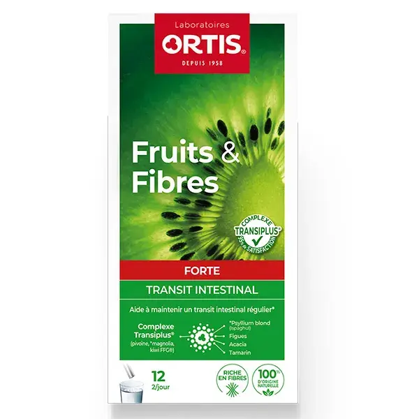 Ortis Fruits & Fibres Forte Complexe Transiplus ® 12 sticks - Transit