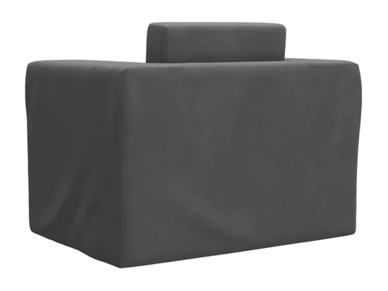 Canapé-lit pour enfants Anthracite Peluche douce