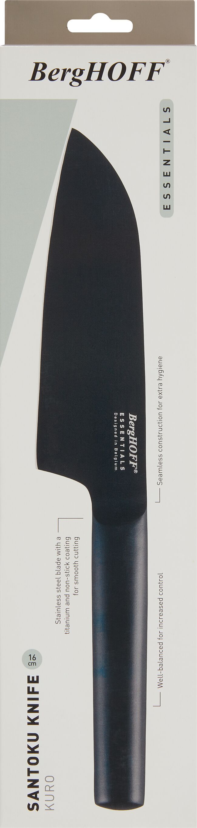 KURO SANTOKUMESSER SCHWARZ L16CM - Schwarz / T: 2.9 cm x H: 16.0 cm