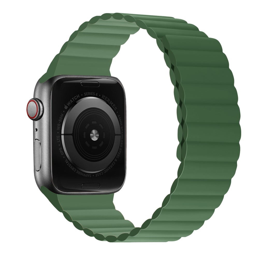 Apple Watch (42/41/40/38 mm) Silikon Armband mit Magnetverschluss (Gelenkumfang: 180-240mm) - Grün