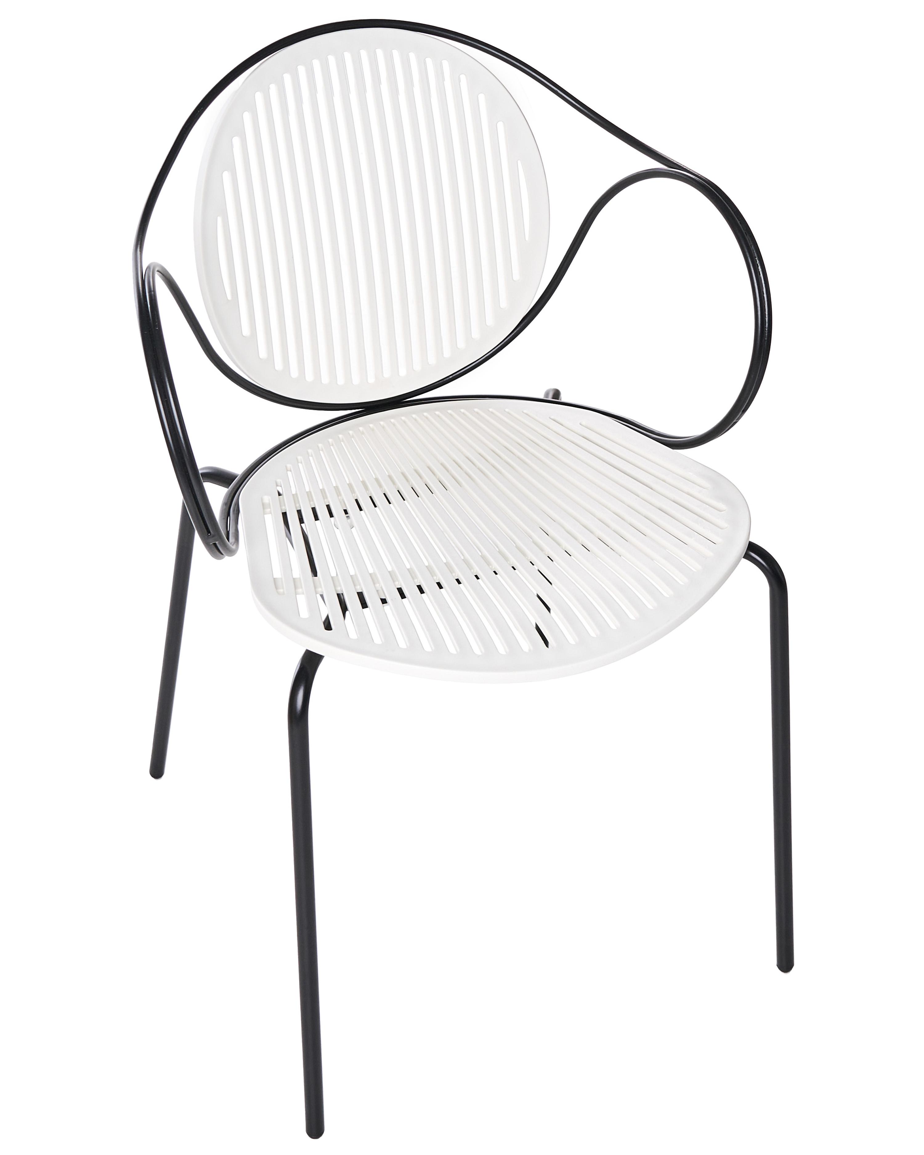 Set van 2 tuinstoelen IKARIA Metaal Gebroken wit