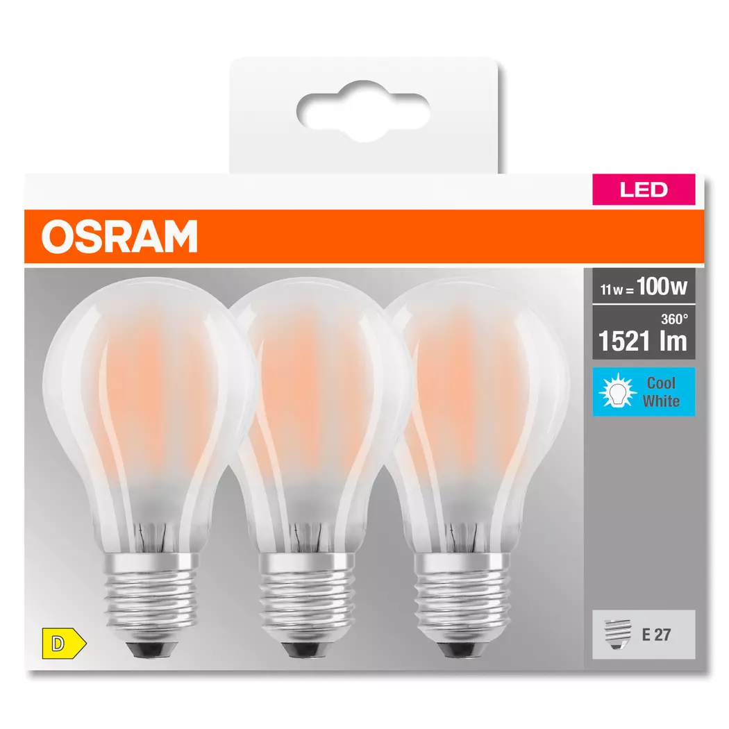 LED-Birne E27/11 Watt/Energie D