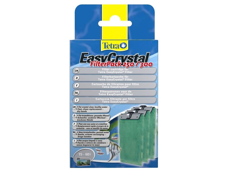 Tetra EasyCrystal Filter ohne Aktivkohle, 3 Stück Filterkartusche