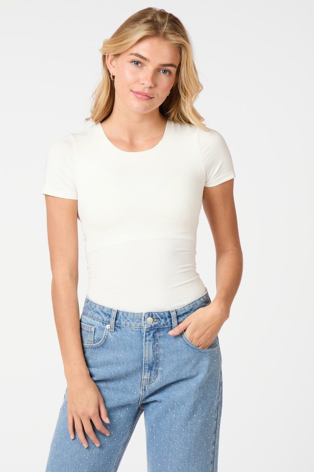 Neo Noir Verna Jersey Tee 162048 off white
