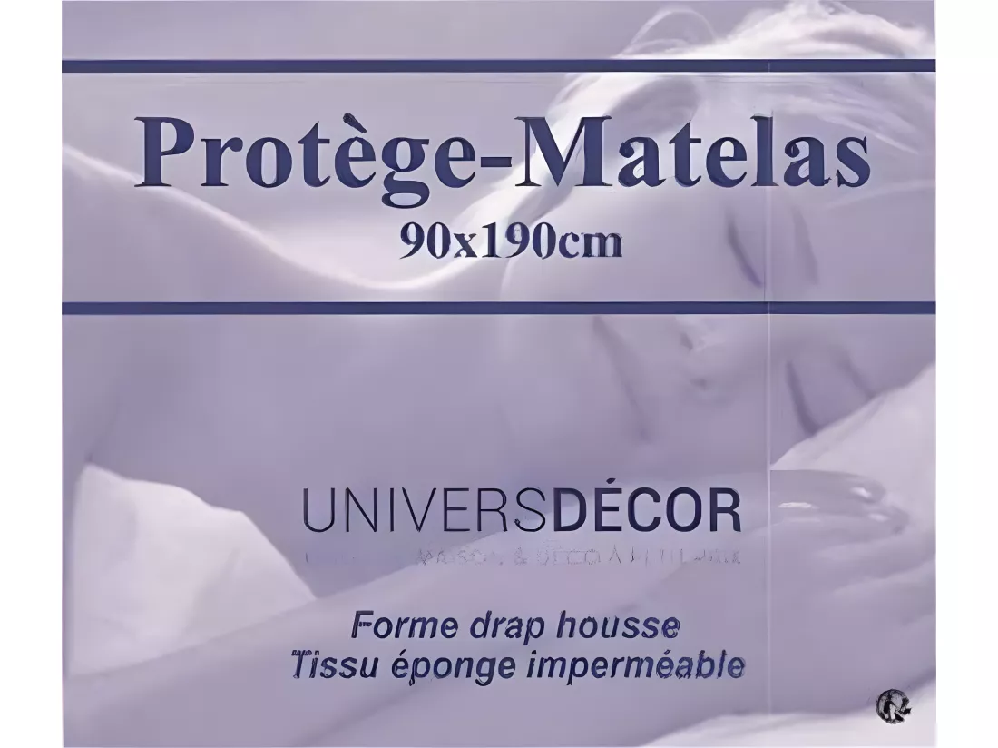 Lot De 2 Protèges Matelas Imperméable, Absorbant Et Anti-acariens 90 X 190 Cm