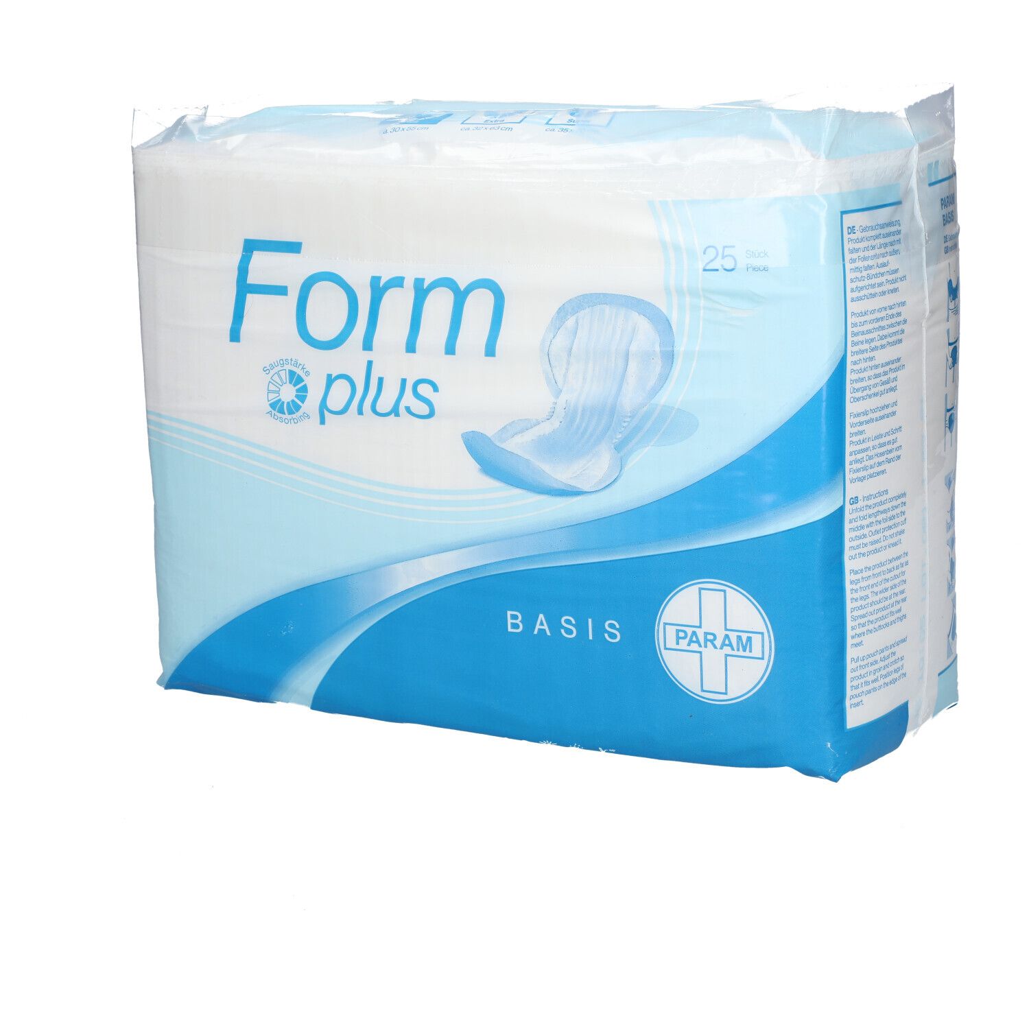 PARAM BASIS Form anatomische Inkontinenzvorlagen plus