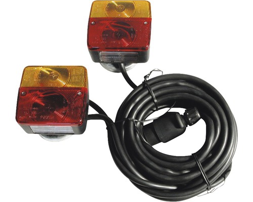 Magnetische achterlichtenset, links/rechts, voor aanhangers