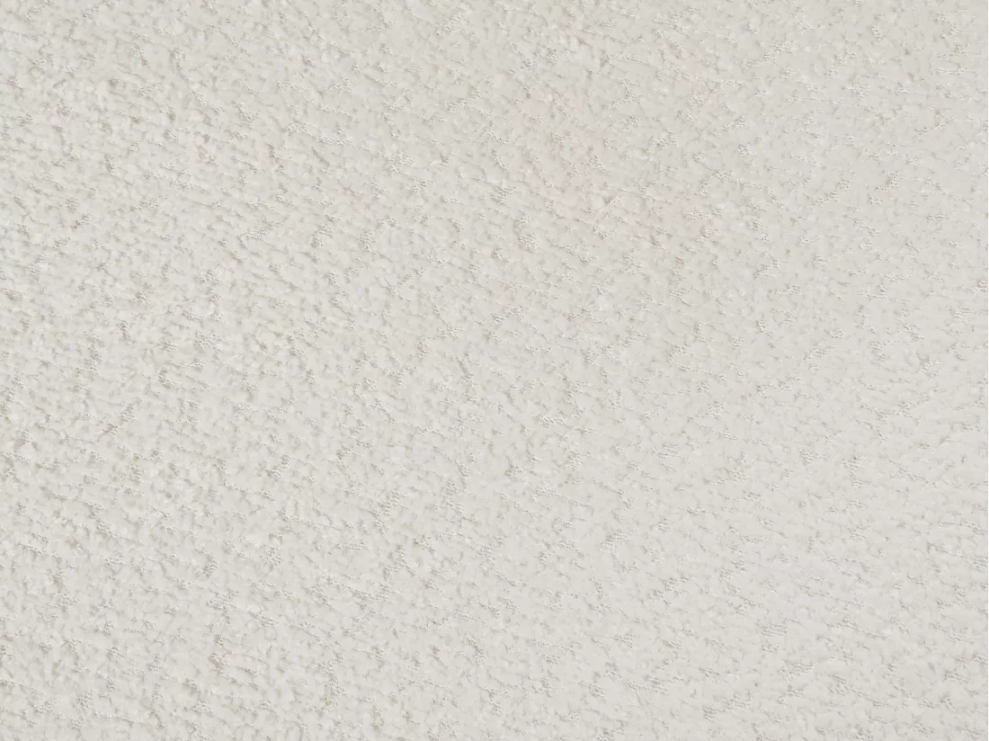 Fauteuil pivotant en tissu bouclette blanc ATORCO