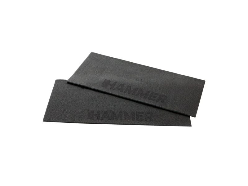 HAMMER Bodenschutzmatte S, 2-teilig, Schwarz Bodenschutzmatte aus hochwertigem, geruchsfreiem Gummi