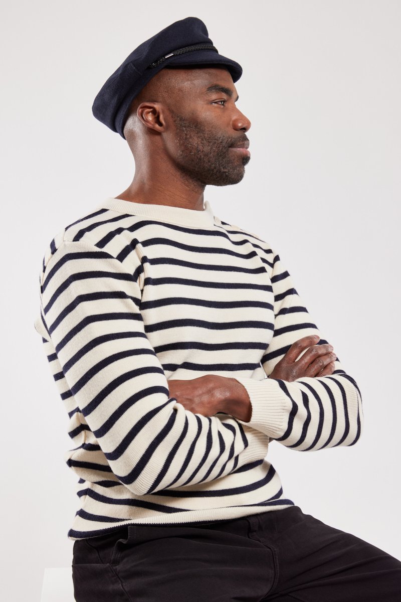 Pull marin rayé 