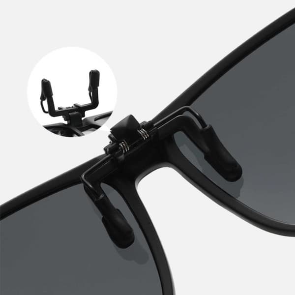 Flip Up Solbriller Clip-On Night Vision Gul