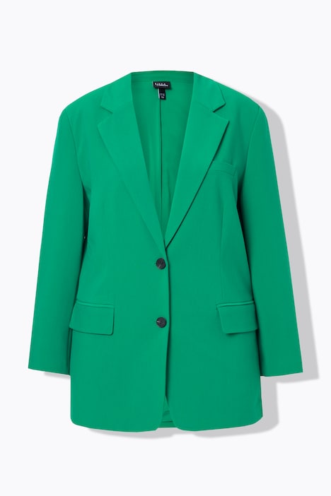 Blazer, oversized, Reverskragen, Knopfverschluss