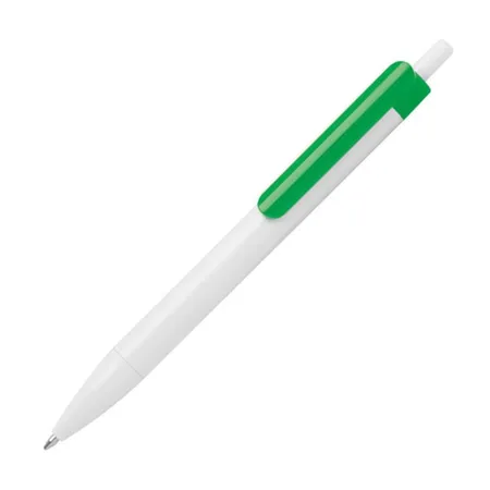 Macma 100x Druckkugelschreiber / Farbe: weiß-grün