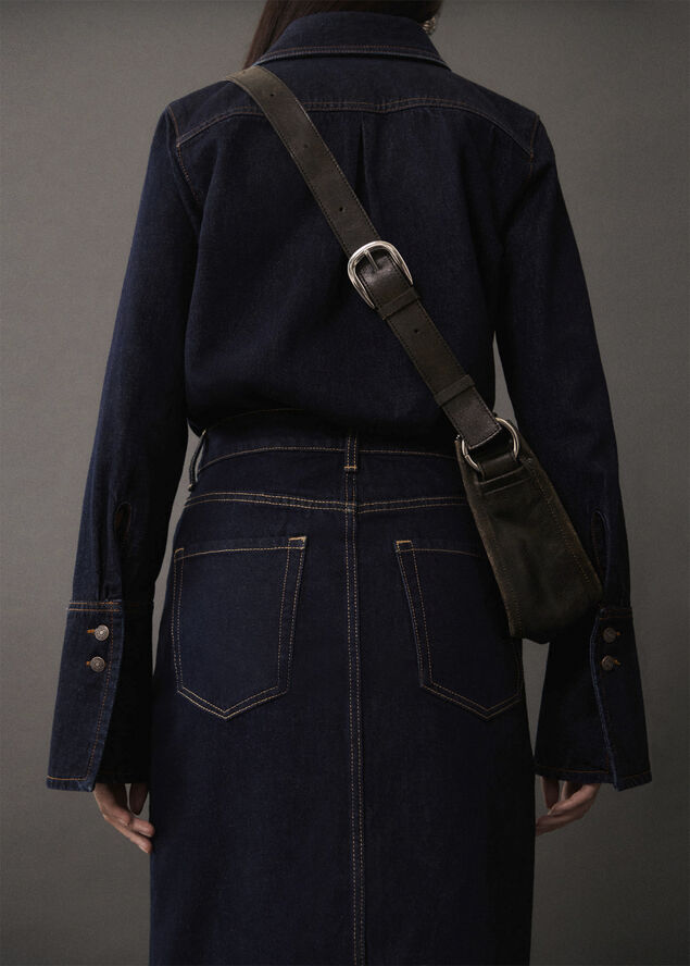 MANGO SKIRT. -- OLIVIA Open blue