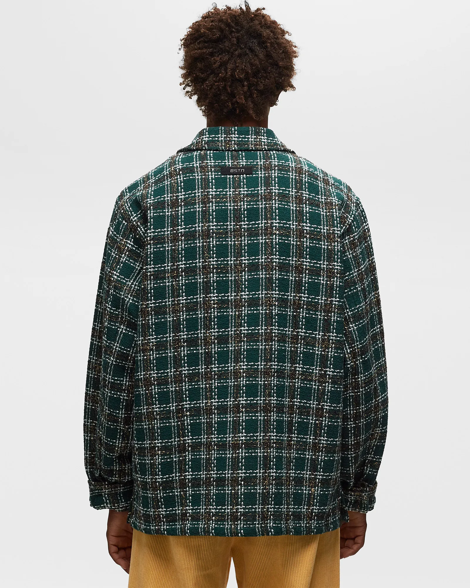 BSTN Brand BOUCLÉ PLAID SHIRT