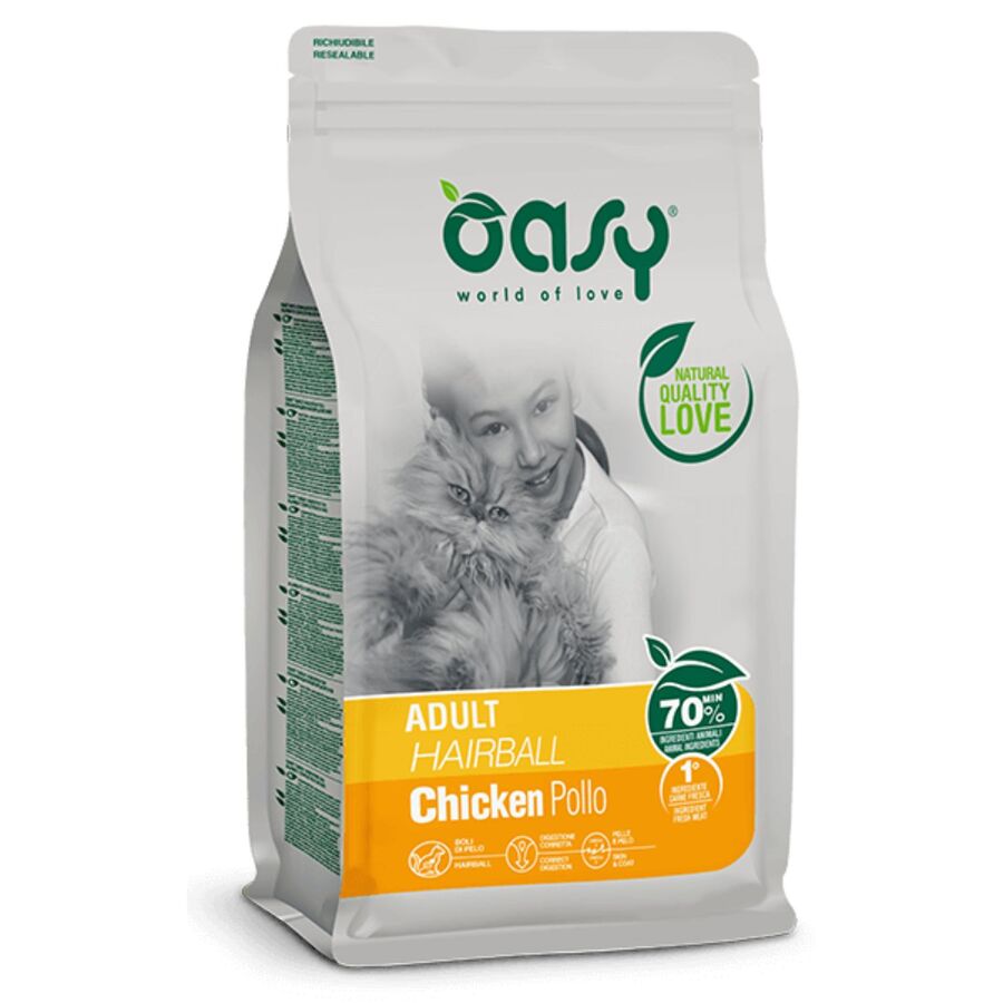 Ração OASY ADULT CAT sabor frango 1,5 kg