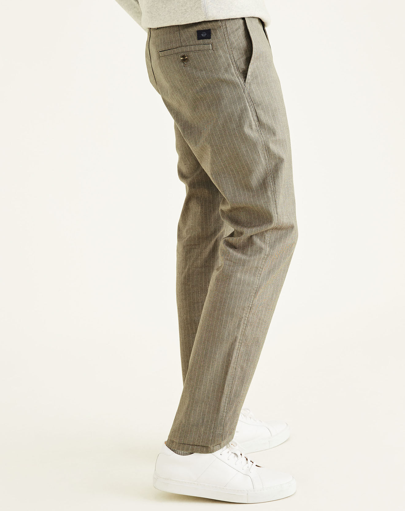 Dockers Pantalon chino en Coton Bio  Alpha Icon Tapered imprimé marron