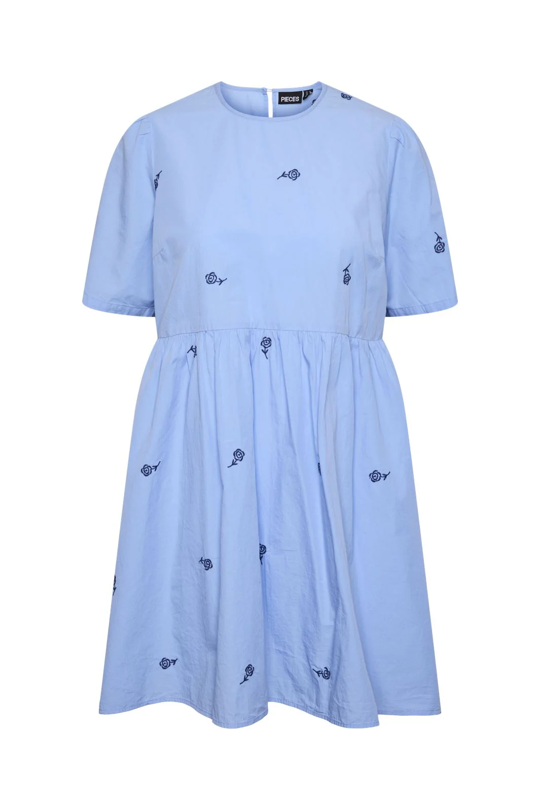 Pieces Pcsabira Ss O-Neck Short Dress