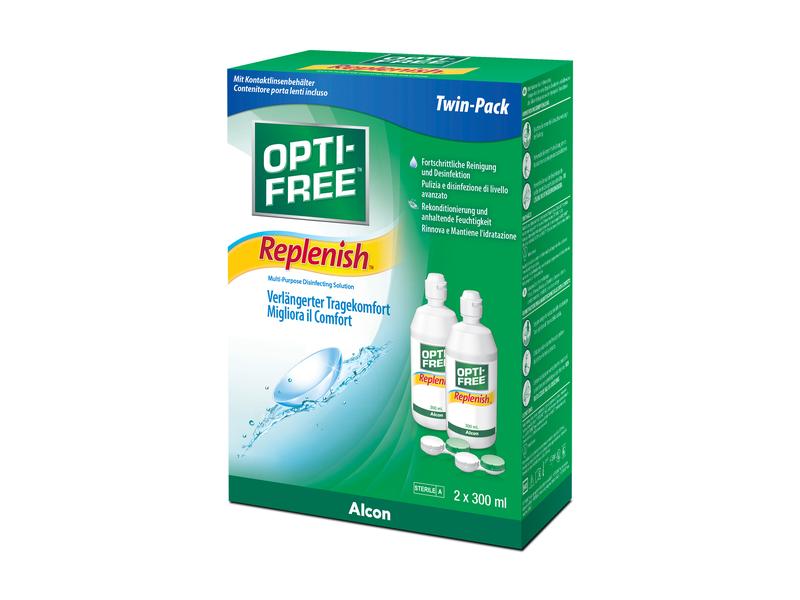 Opti-Free Kontaktlinsenpflege Replenish 2 x 300 ml All-in-one Linsenpflegemittel