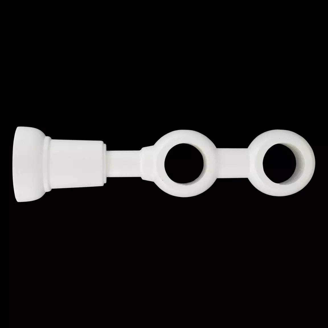 Support double bois (L215 / D28 mm) Blanc