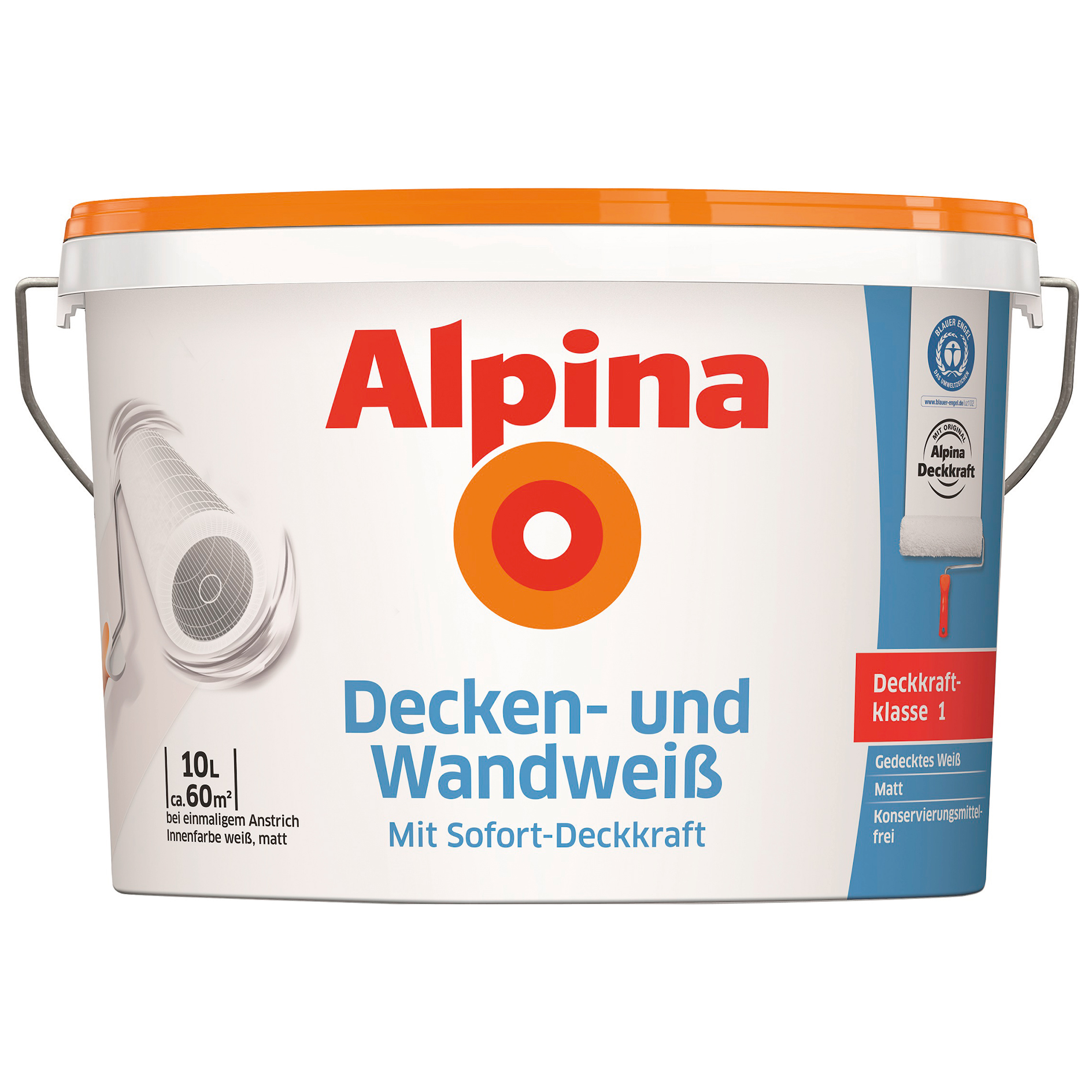 Alpina Decken- und Wandweiß - Innenfarbe - 10 Liter