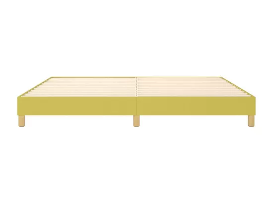 Sommier tapissier Vert 200x200 cm Tissu