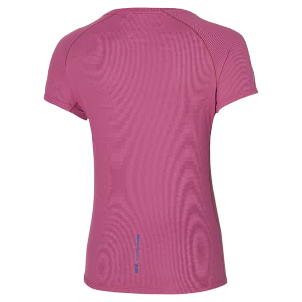 T-shirt running MIZUNO ACTIVE DRYAEROFLOW TEE WOS MAGENTA HAZE