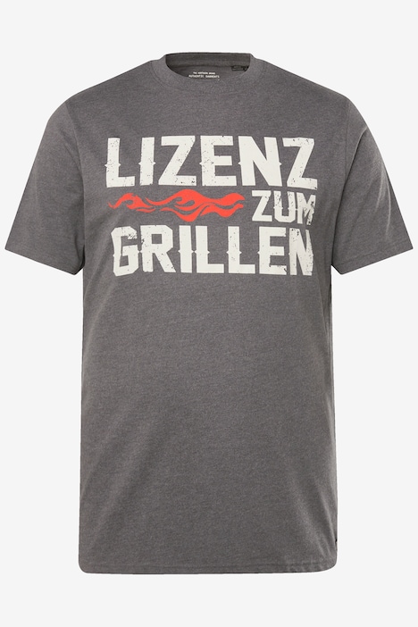 JP1880 T-Shirt, Halbarm, Grill-Print, Rundhals, bis 8 XL