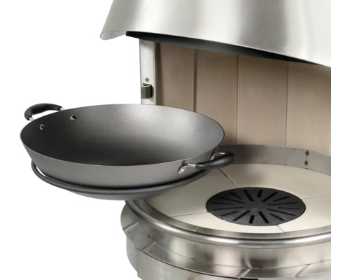 asado wok Ø 40 cm metaal antraciet 4 kg