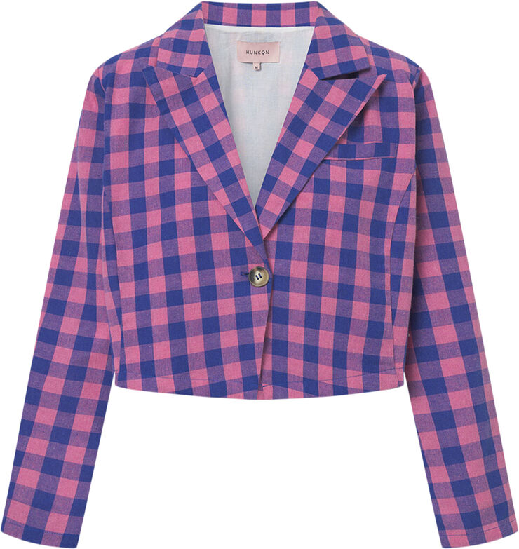 HUNKØN Pamela Jacket Pink checked