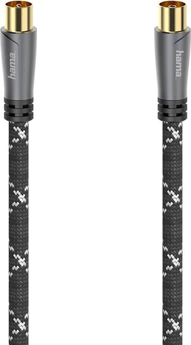 Hama 120dB antennekabel (sort/grå, 3m)