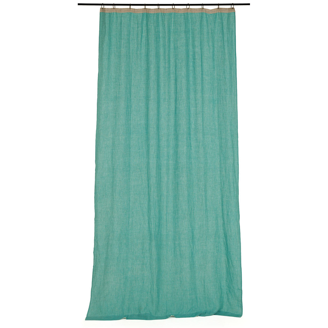 En Fil d'Indienne Rideau Linon celadon - 140x280 cm