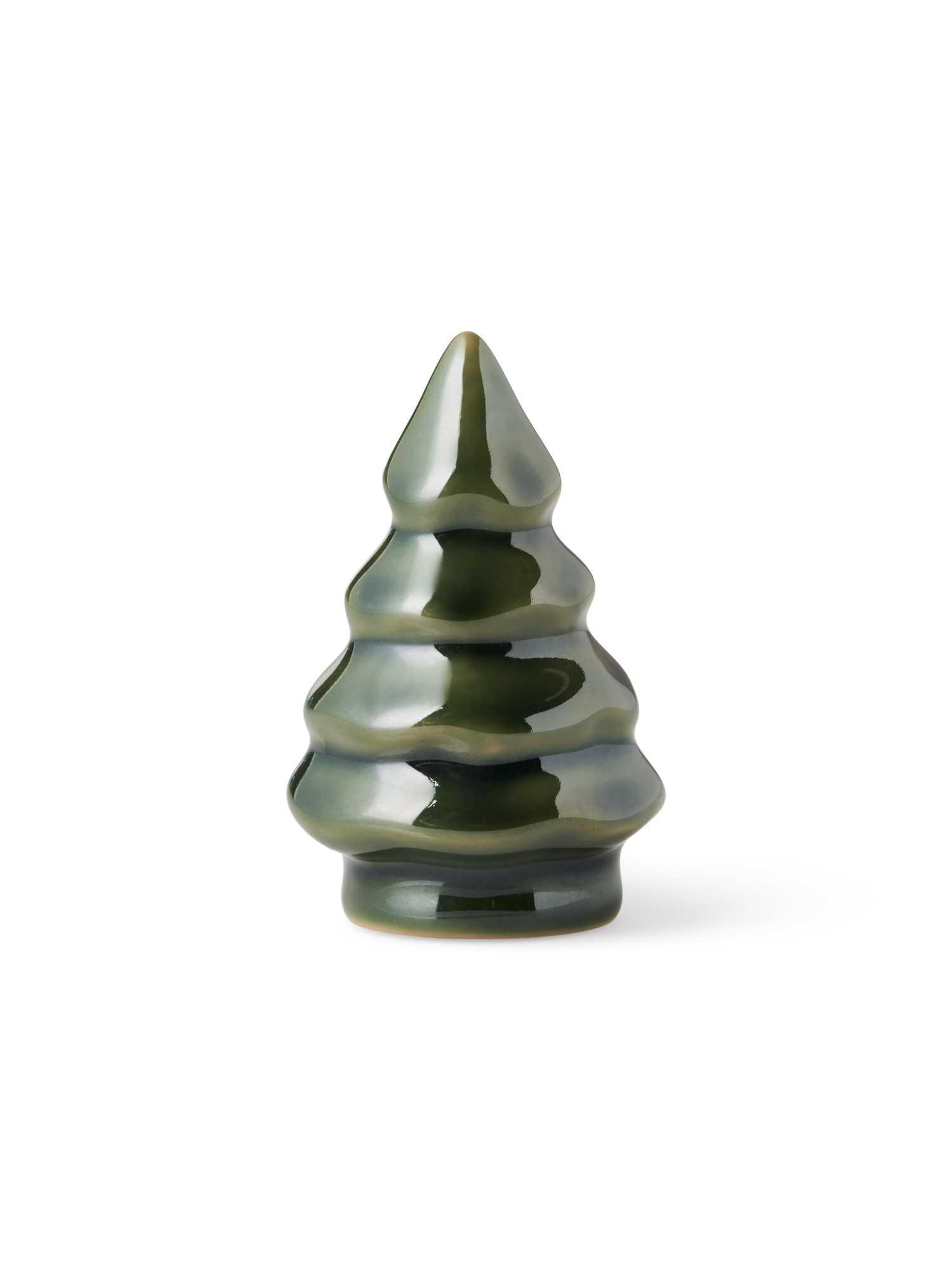 Træ til dekoration | Porcelæn. Ø5 x 8 cm. | Dark Green