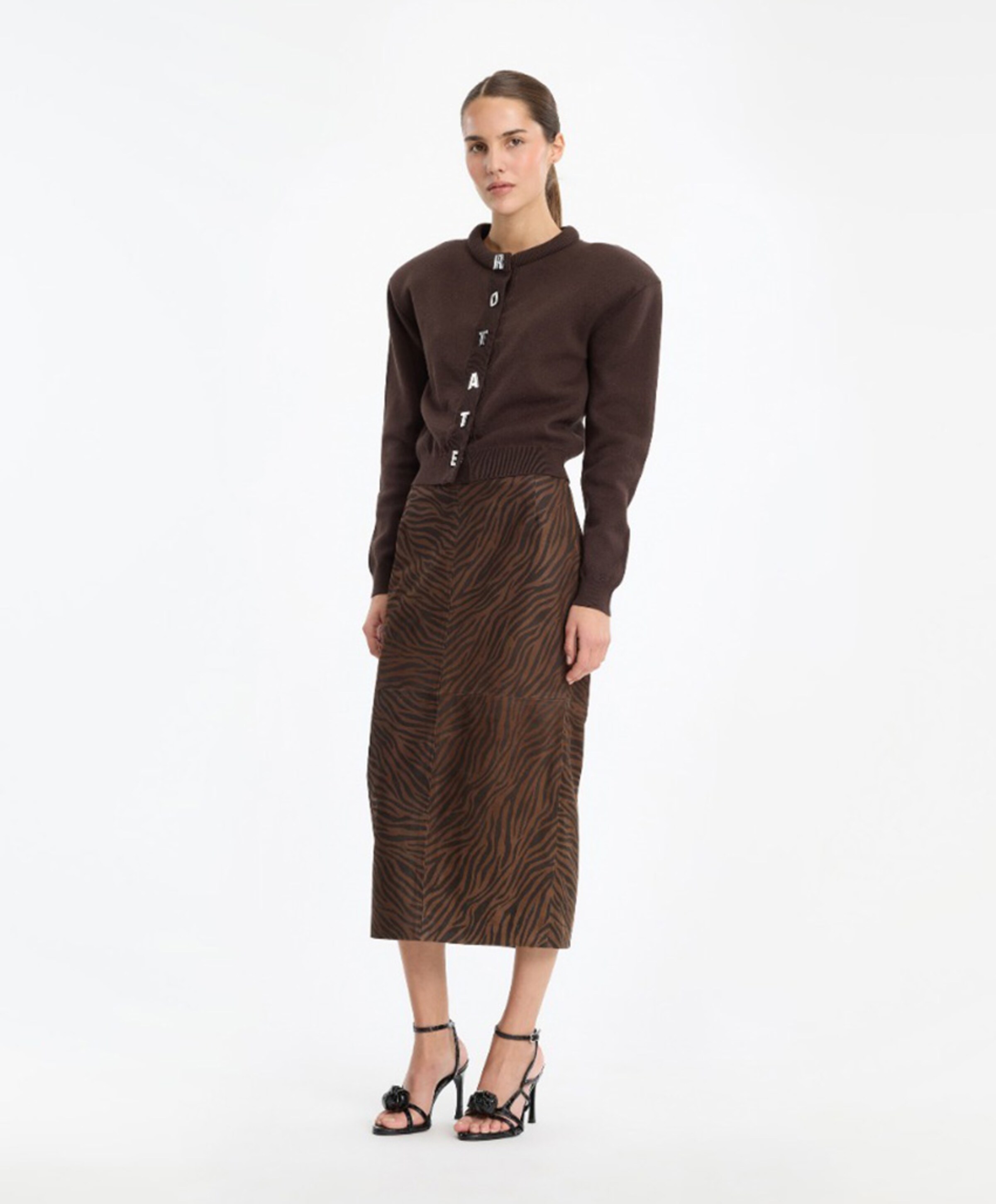 ROTATE Dames vest bruin