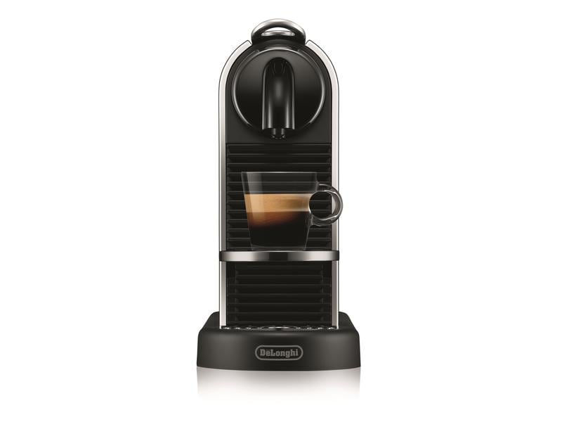 De'Longhi Kaffeemaschine Nespresso CitiZ Platinum EN220.M S Elegante Nespressomaschine der Original Line mit Heisswasser-Funktion