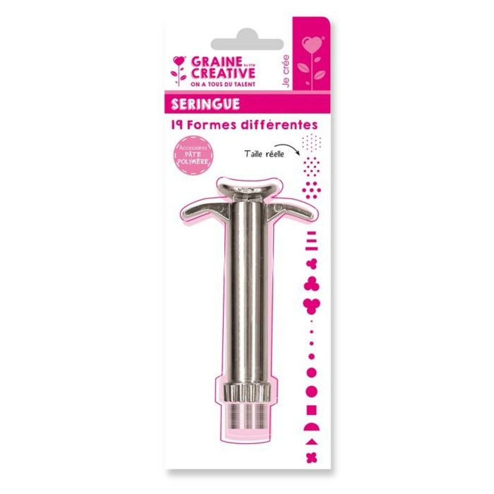 Seringue à piston pour pâte polymère