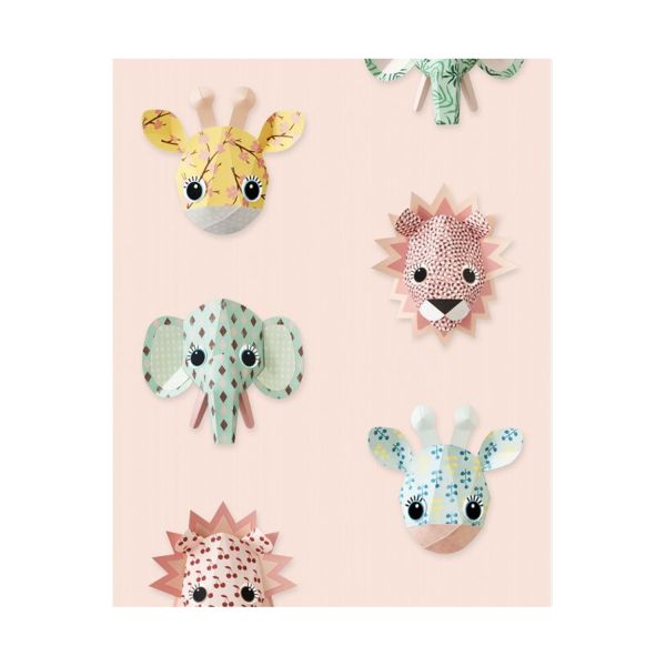 Studio Ditte Wilde Dieren Behang Roze