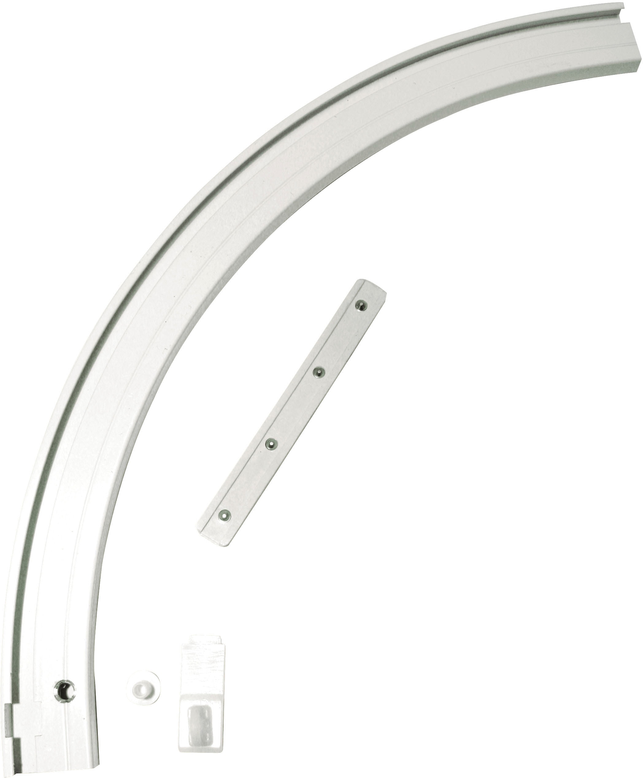 GARDINIA Gardinenschiene »Rundbogen« 1 läufig-läufig Fixmass Serie Aluminium-Vorhangschiene 1-läufig