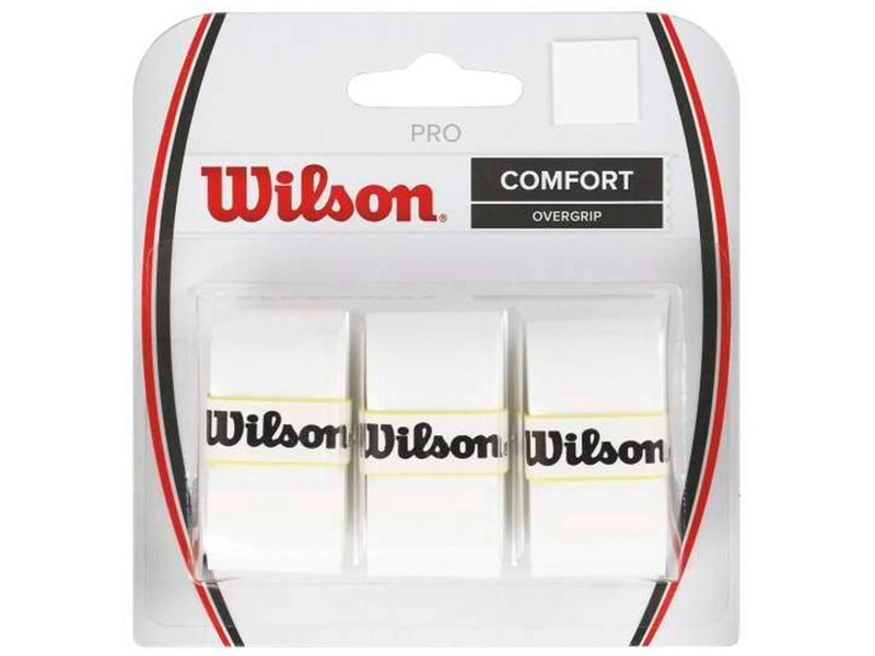 Wilson Over Grip Tennis Grip Pro Weiss Over Grip für Tennisschläger, 3 Stück
