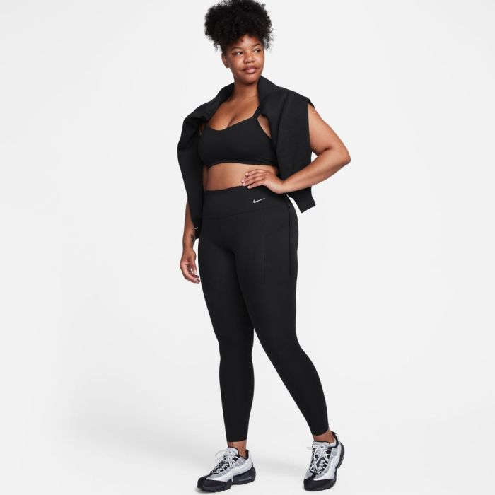 Nike Dame Lange tights Universa Mid-Rise Tights Sort