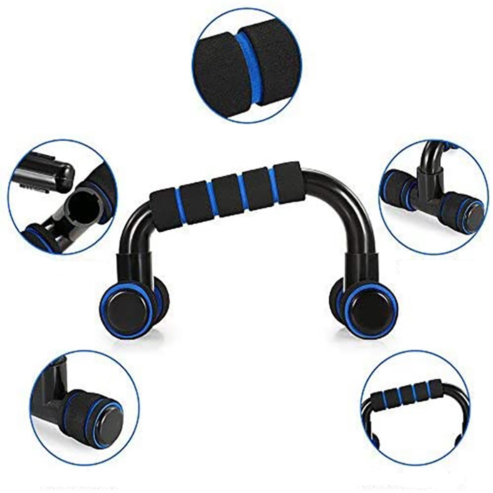 (7-tlg. Set) Multifunktions Fitness Geräte Home Workout Sport Zubehör - Blau / Schwarz