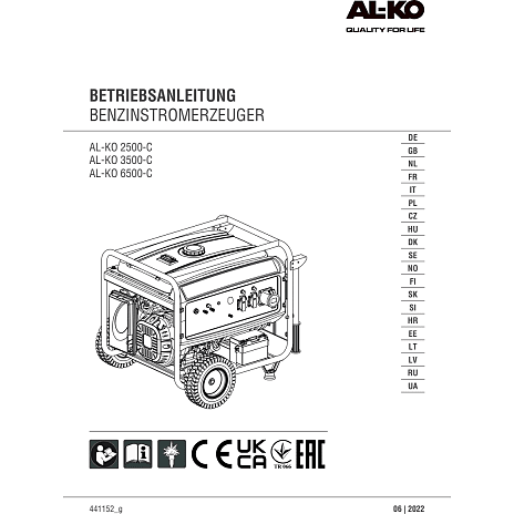 AL-KO 6500 D-C generator